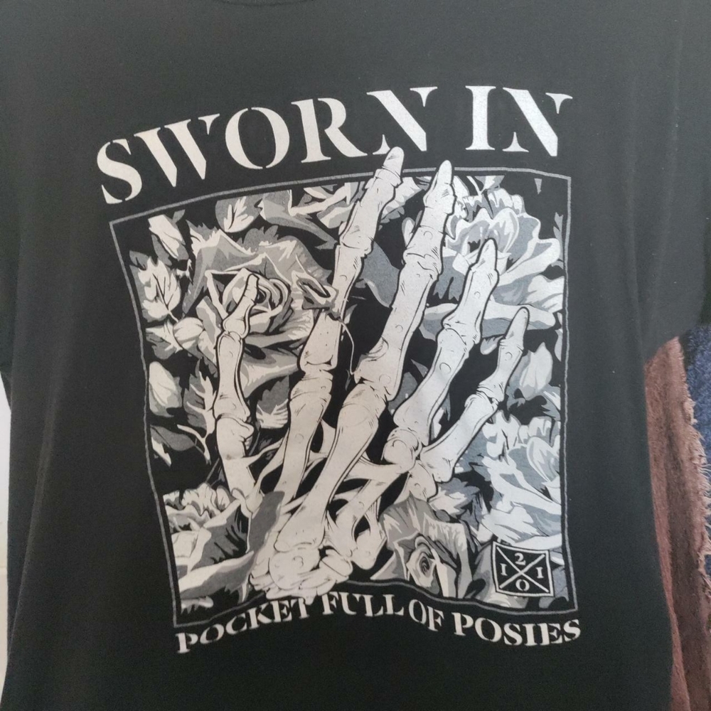 Sworn In Pocket Full of Posies Graphic Band Shirt